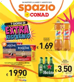 Anteprima dell'opuscolo Volantino Extra Risparmio dal negozio Spazio Conad valido da 05/08/2025