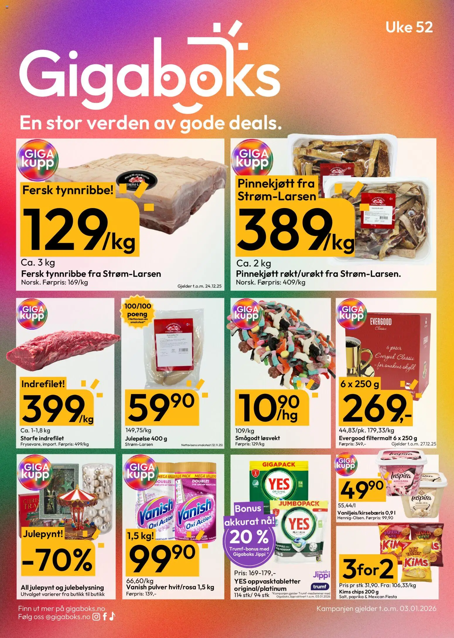 Forhåndsvis Kundeavis fra butikk Gigaboks gyldig fra 22/12/2025