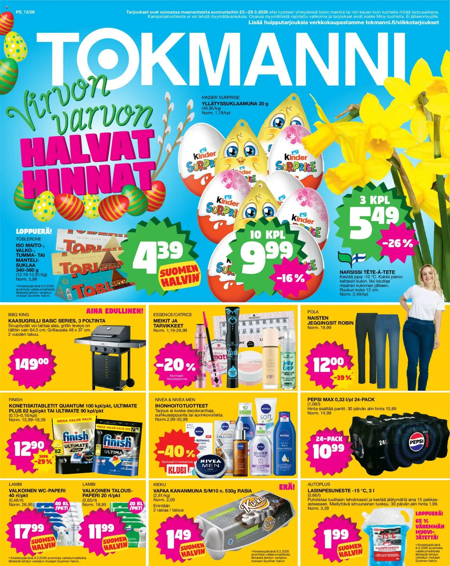 Kaupan Tokmanni Tokmanni tarjoukset esikatselu, voimassa 23/03/2026