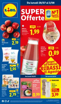 Anteprima dell'opuscolo Attuale volantino dal negozio Lidl valido da 28/07/2025