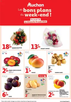 Prévisualisation de Les bons plans du week-end dans votre hyper ! du magasin Auchan formulaire valide 28/08/2025