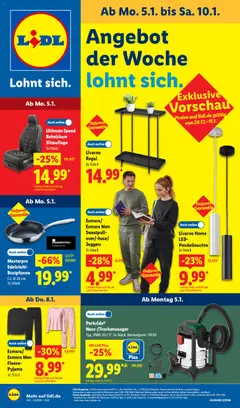 Vorschau von dem Prospekt des Geschäftes Lidl, gültig ab dem 05.01.2026