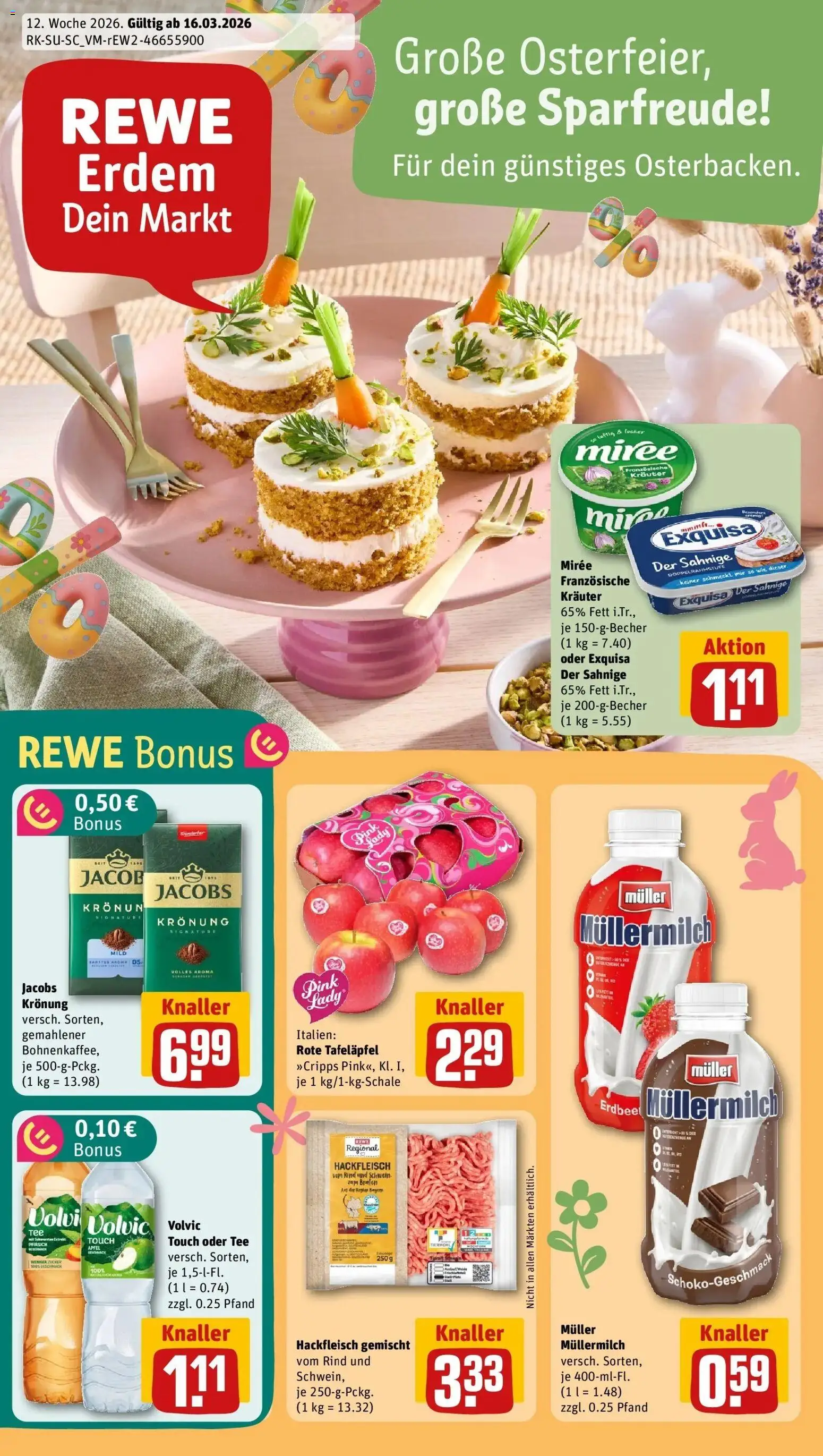 Vorschau von dem Prospekt des Geschäftes Rewe, gültig ab dem 15.03.2026