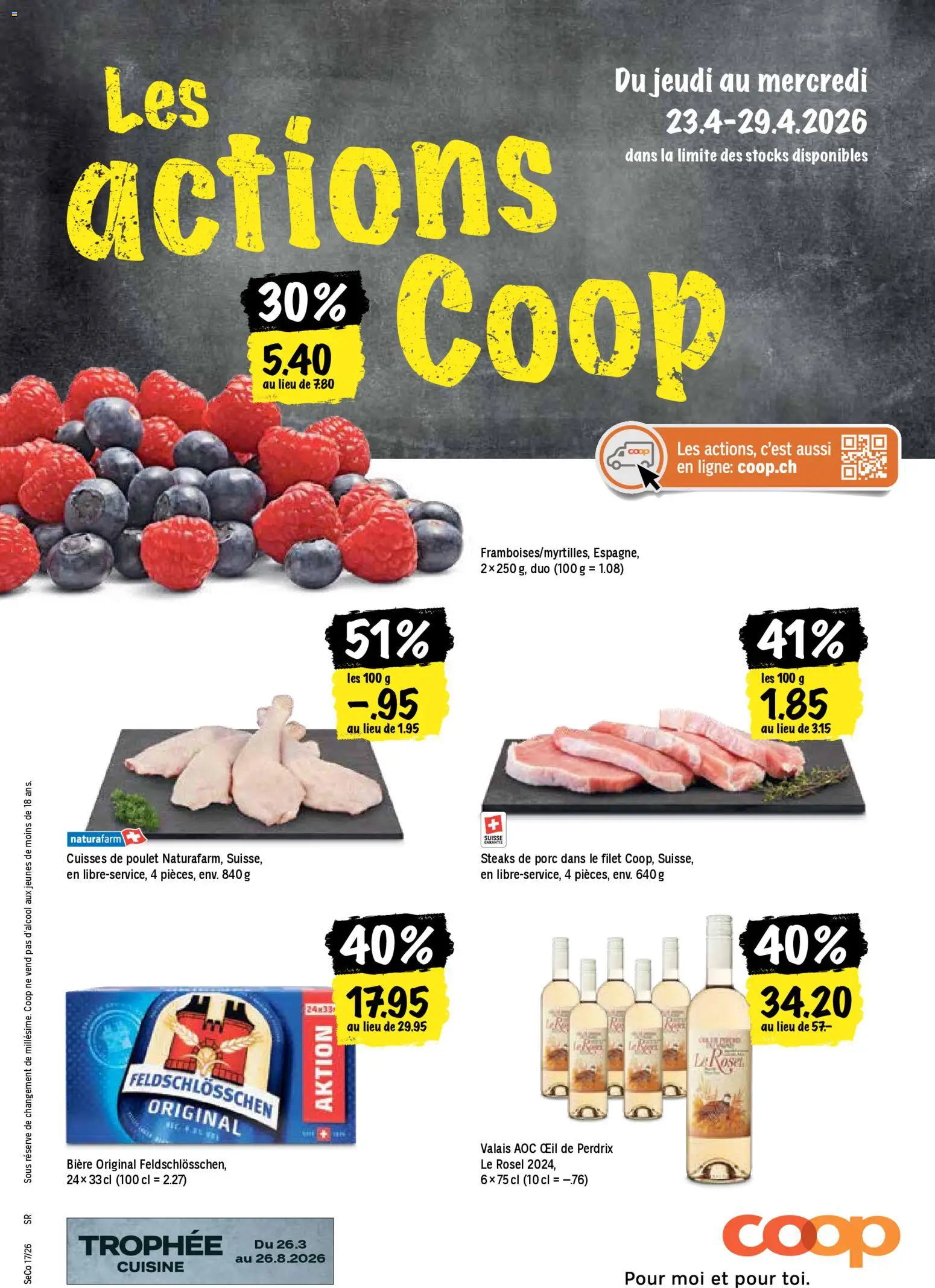 Vorschau des Merkblatts Coop aktionen FR vom Shop Coop gültig von 23.04.2026 bis 29.04.2026