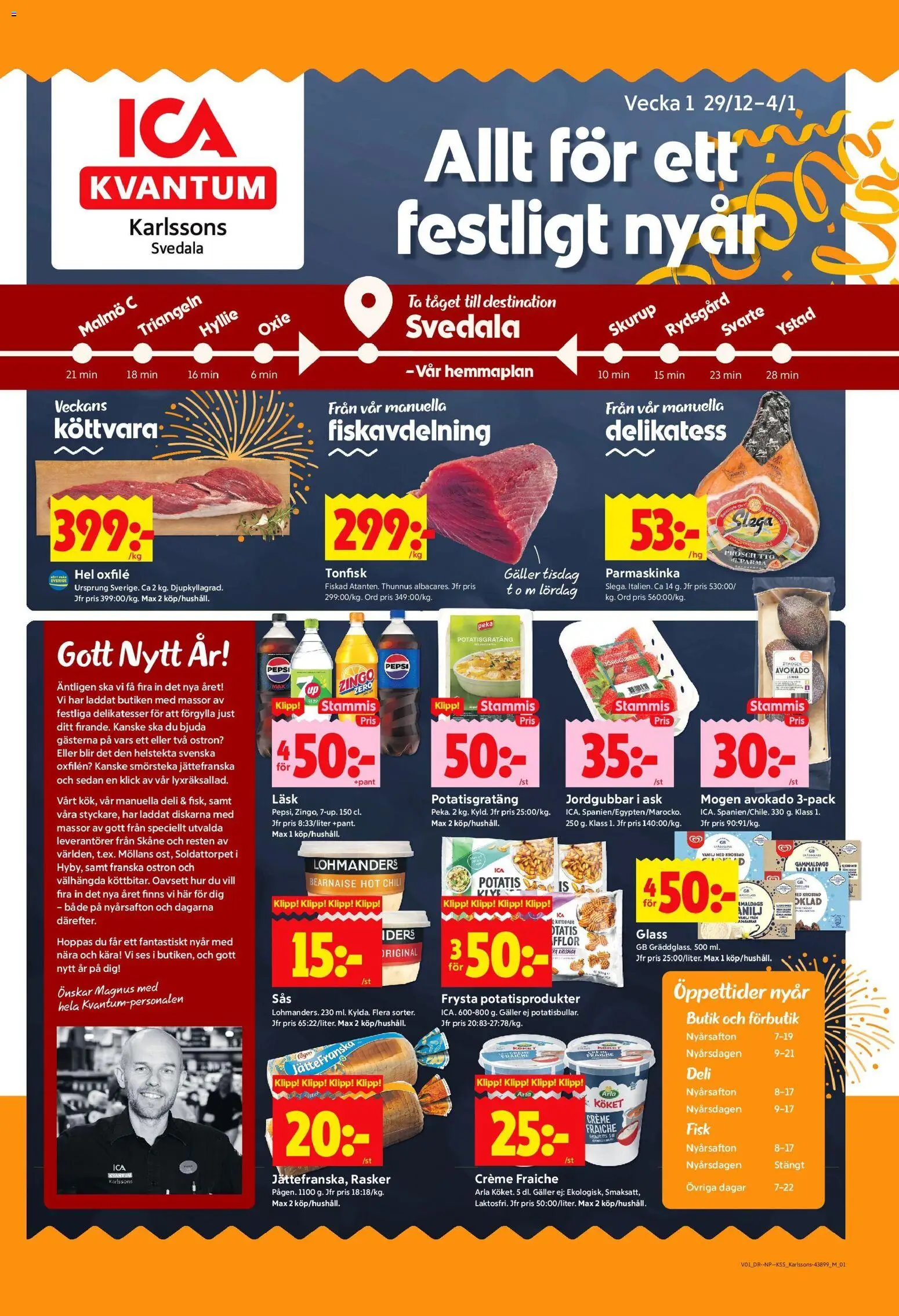 Förhandsgranska reklamblad Svedala från butik ICA Kvantum gäller från 30/12/2025