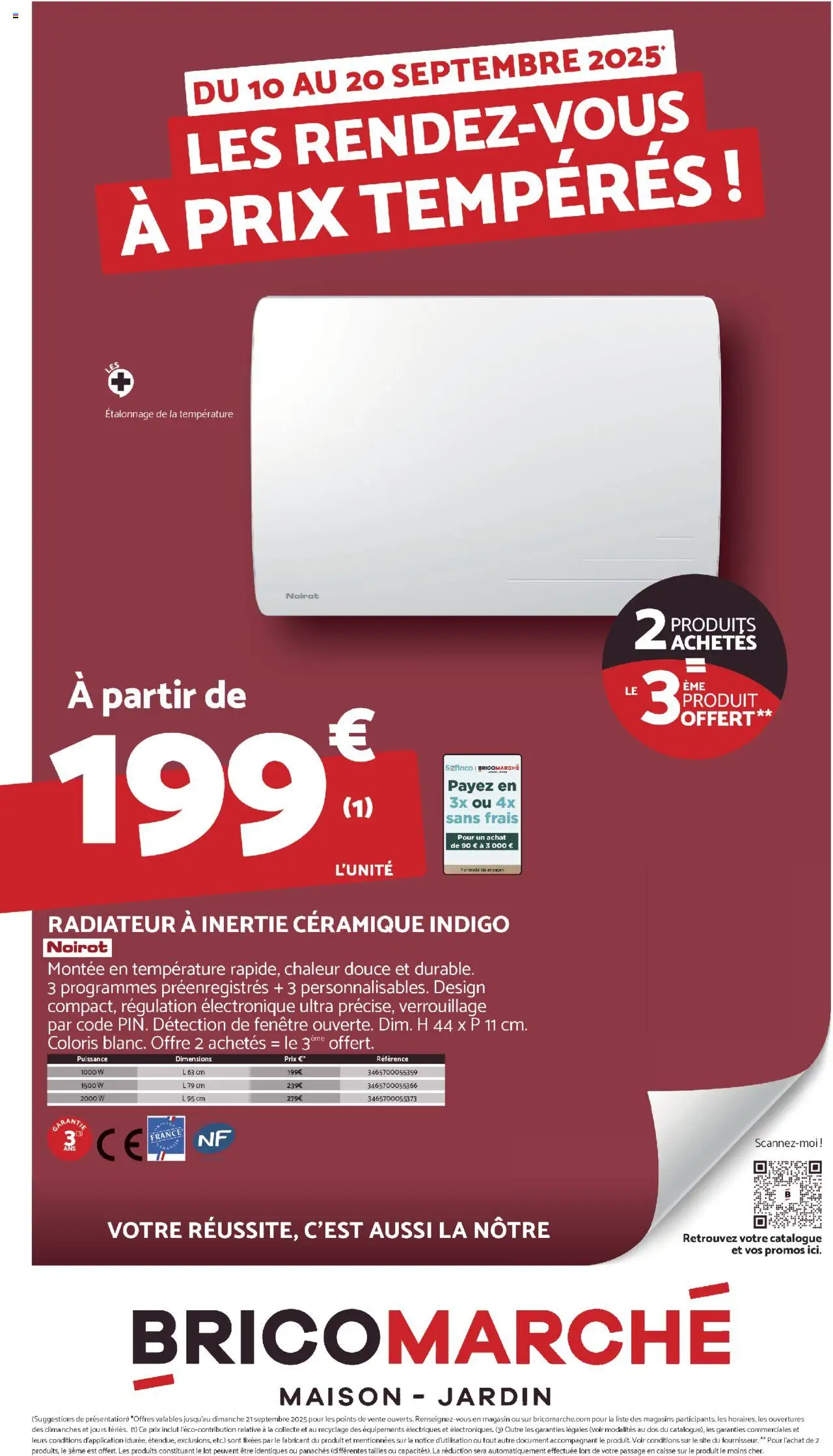 Catalogue: Les rendez-vous à prix tempérés de la boutique Bricomarché valable du 10/09/2025 - Page numéro 1
