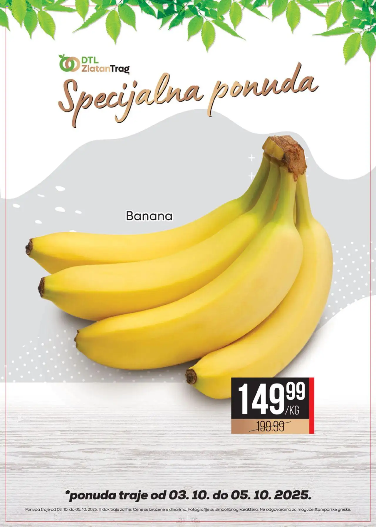 Zlatan Trag katalog važi od 03.10.2025 - stranica 1 - Banana