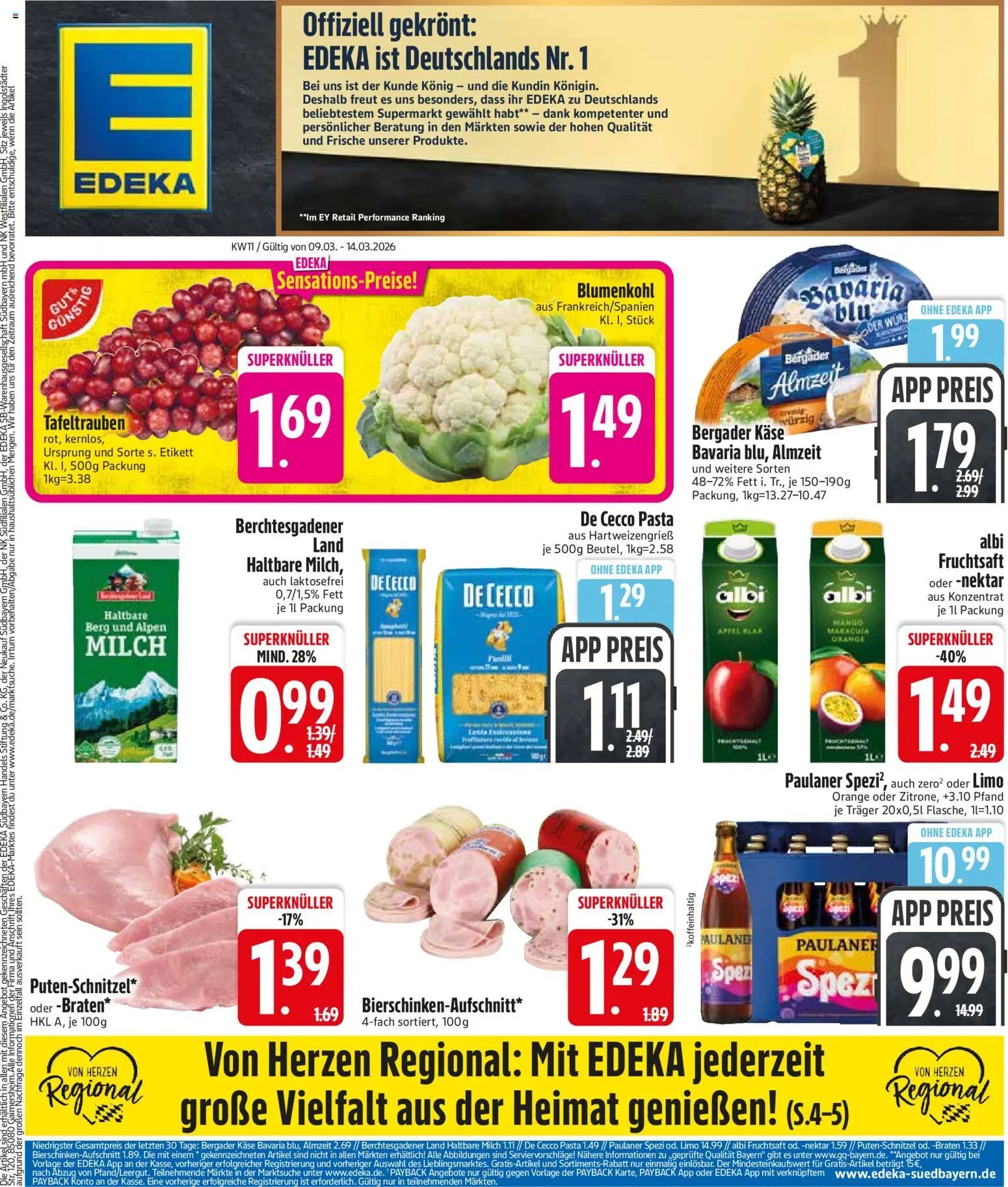 Voorbeeld van Edeka DE - DE Folder van winkel Edeka DE geldig vanaf 09-03-2026
