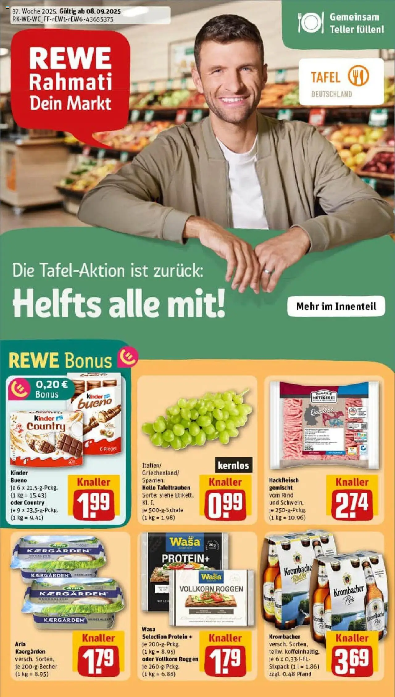 REWE Prospekt ab 07.09.2025 nächste Woche - Prospekt Bonn / Kessenich	