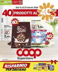Anteprima dell'opuscolo Coop volantino Superstore Brescia dal negozio COOP valido da 12/03/2026