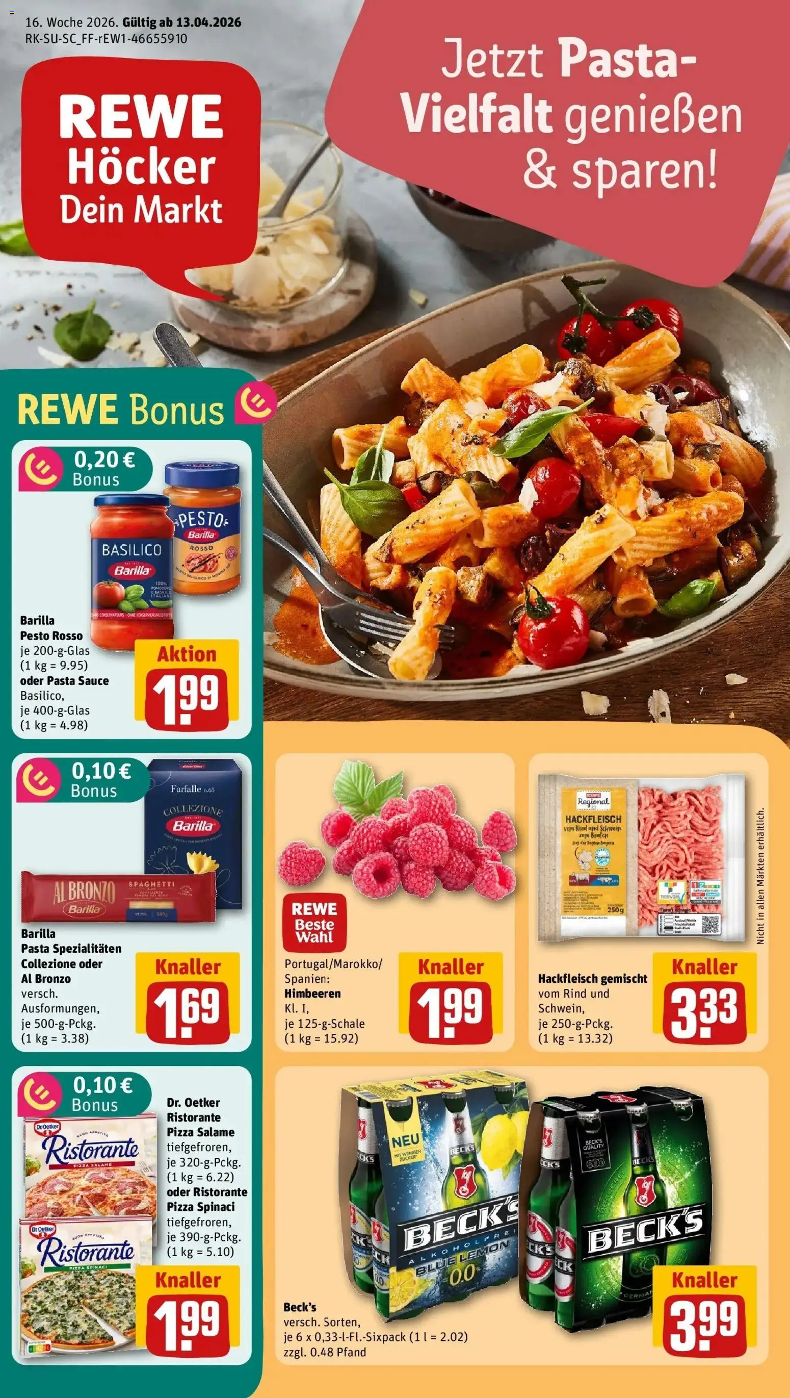 Vorschau von dem Prospekt des Geschäftes Rewe, gültig ab dem 12.04.2026