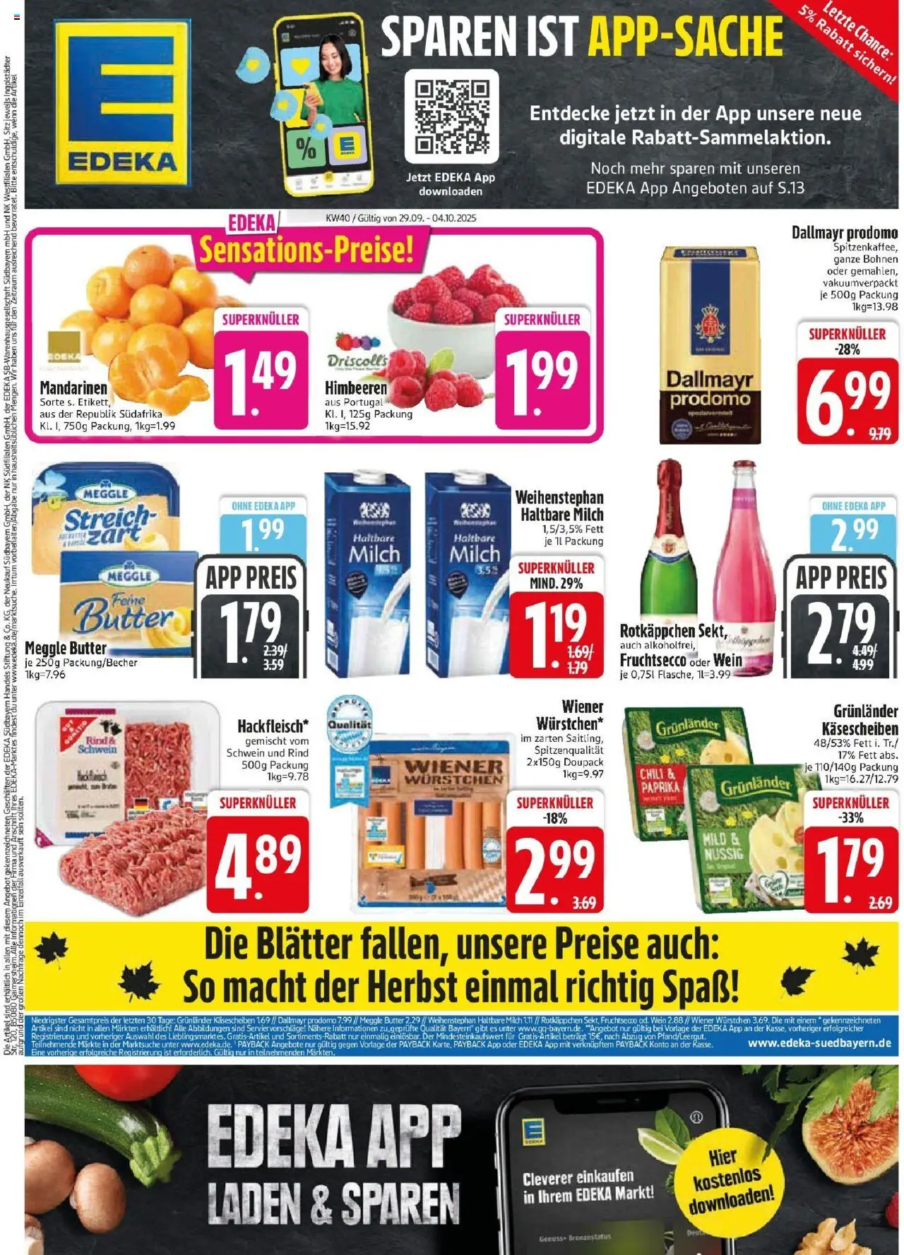 EDEKA Prospekt ab 28.09.2025 - Prospekt Bodenwöhr Online