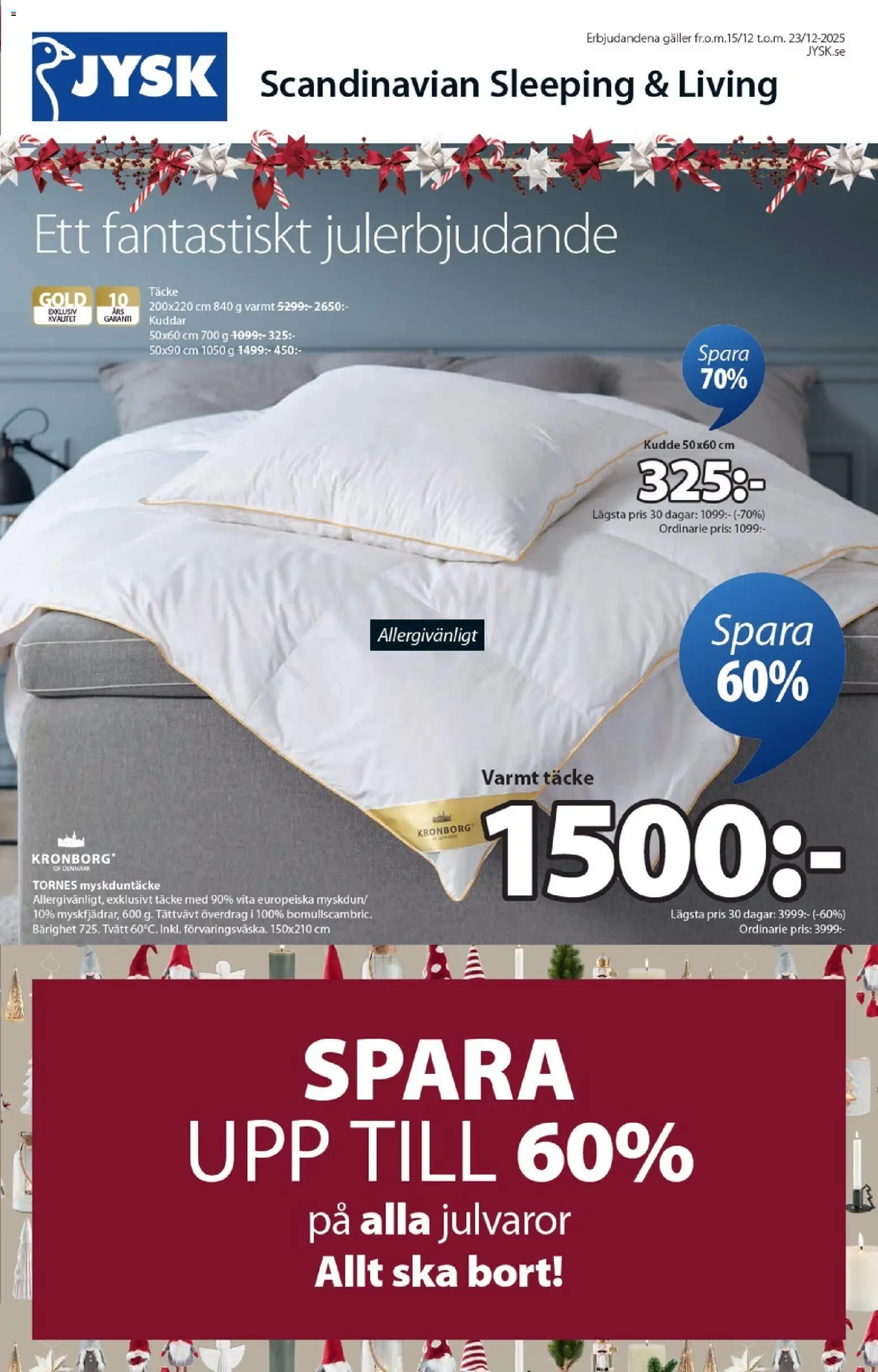 Förhandsgranska reklamblad Aktuella reklamblad från butik JYSK gäller från 15/12/2025