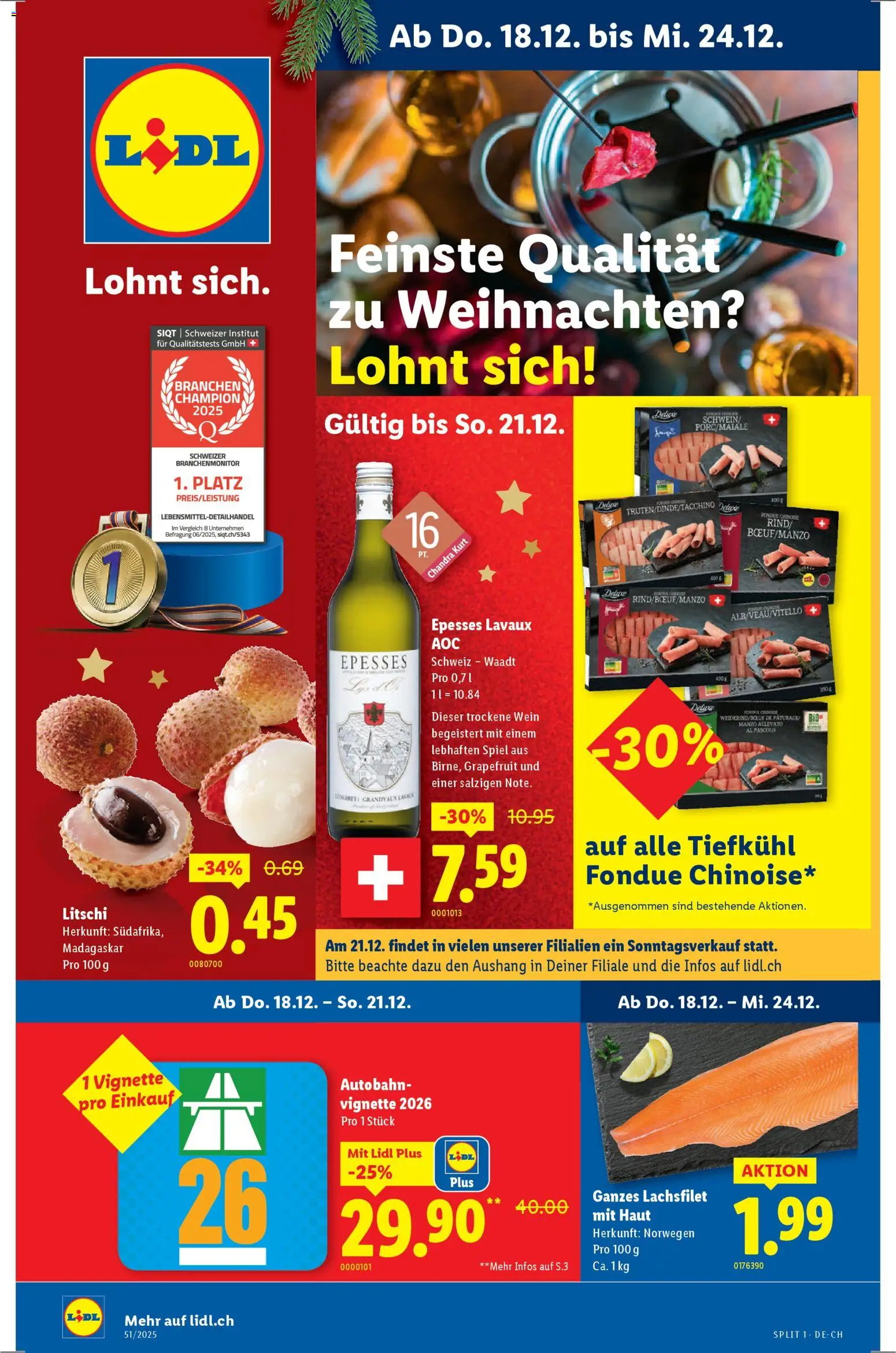 Vorschau des Merkblatts Aktionen vom Shop Lidl gültig von 18.12.2025 bis 24.12.2025