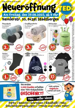 Vorschau von dem Prospekt des Geschäftes TEDi, gültig ab dem 25.08.2025