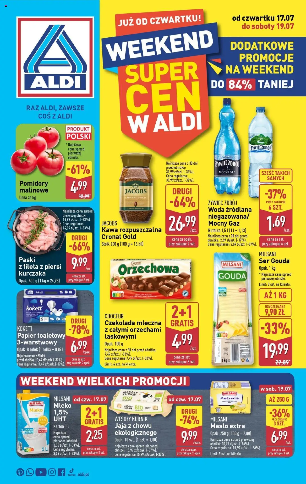 Aldi Okazje na weekend od 17.07.2025 - Nowa Gazetka - Numer strony 1