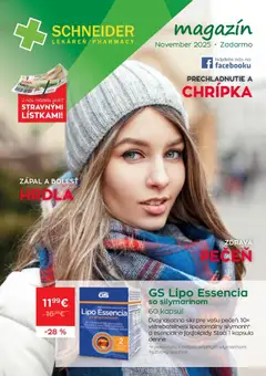 Náhľad Schneider lekáreň letáku platného od 01.11.2025