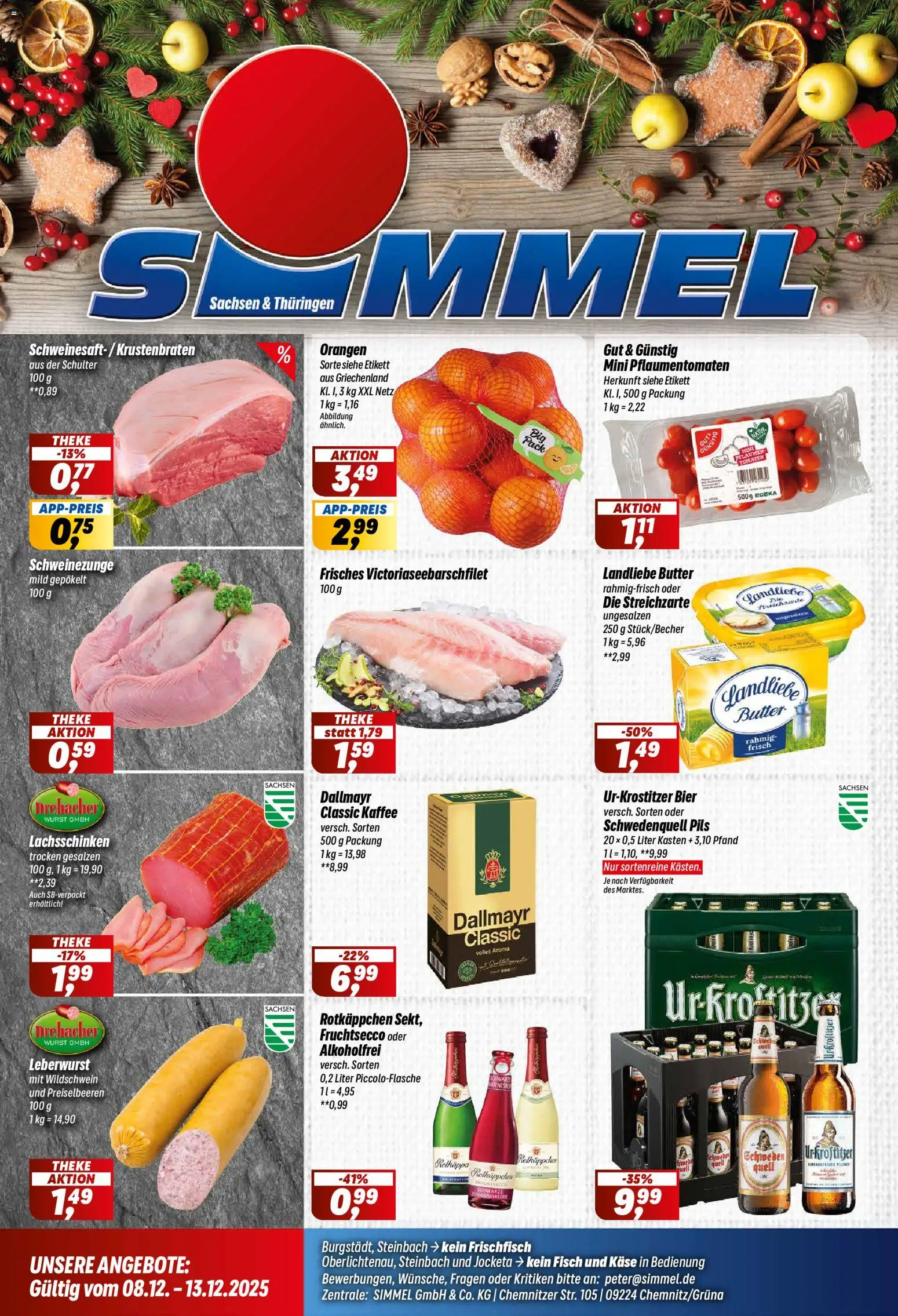 Vorschau von dem Prospekt des Geschäftes Simmel, gültig ab dem 08.12.2025