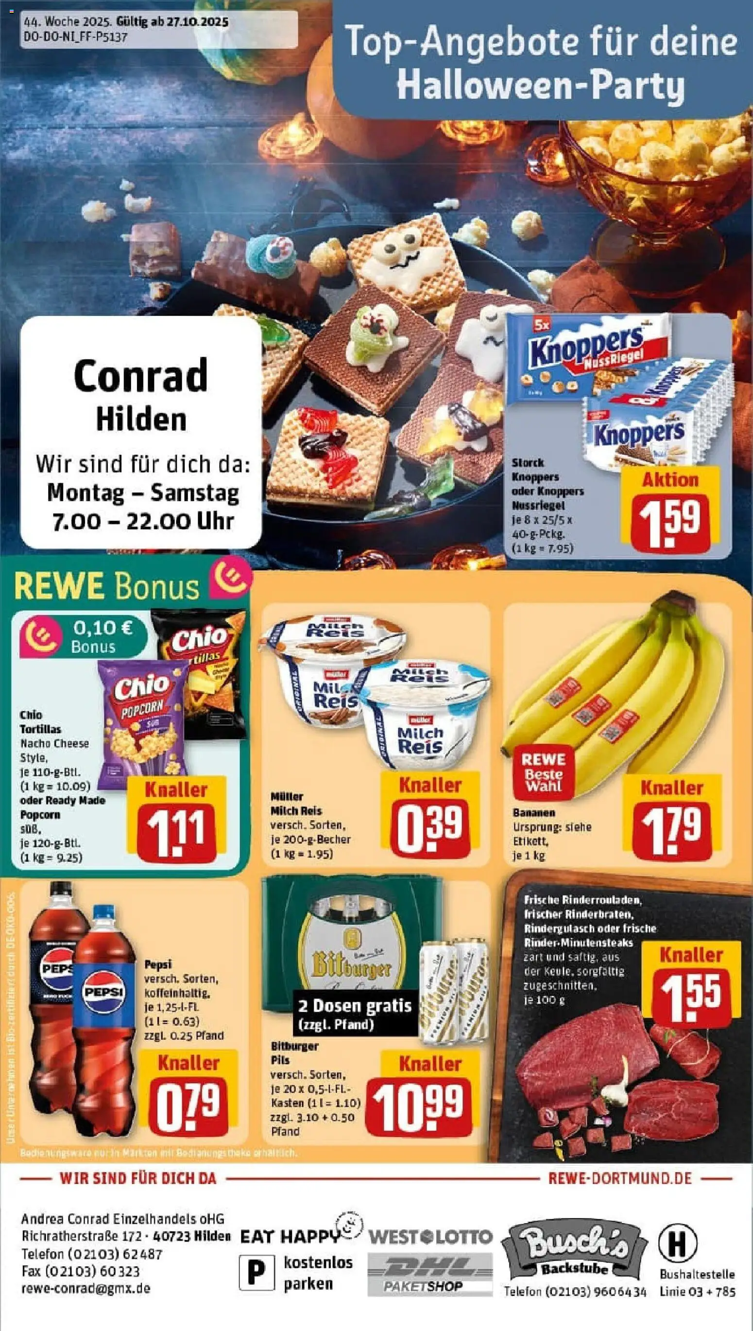 Vorschau von dem Prospekt des Geschäftes Rewe, gültig ab dem 26.10.2025