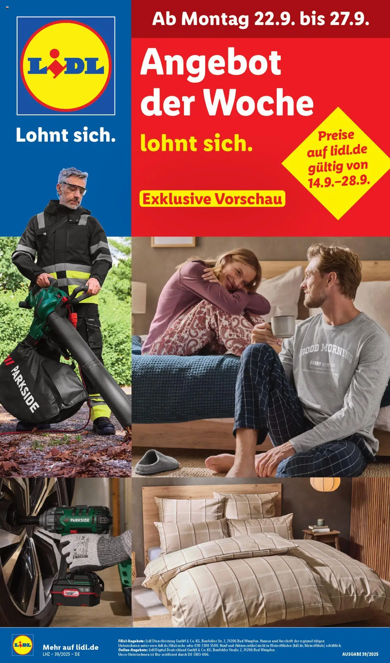 LIDL Prospekt ab Montag 22.09.2025 > Prospekt Uffenheim - Bad