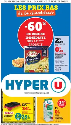 Prévisualisation de Les prix bas de la semaine du magasin Hyper U formulaire valide 20/01/2026