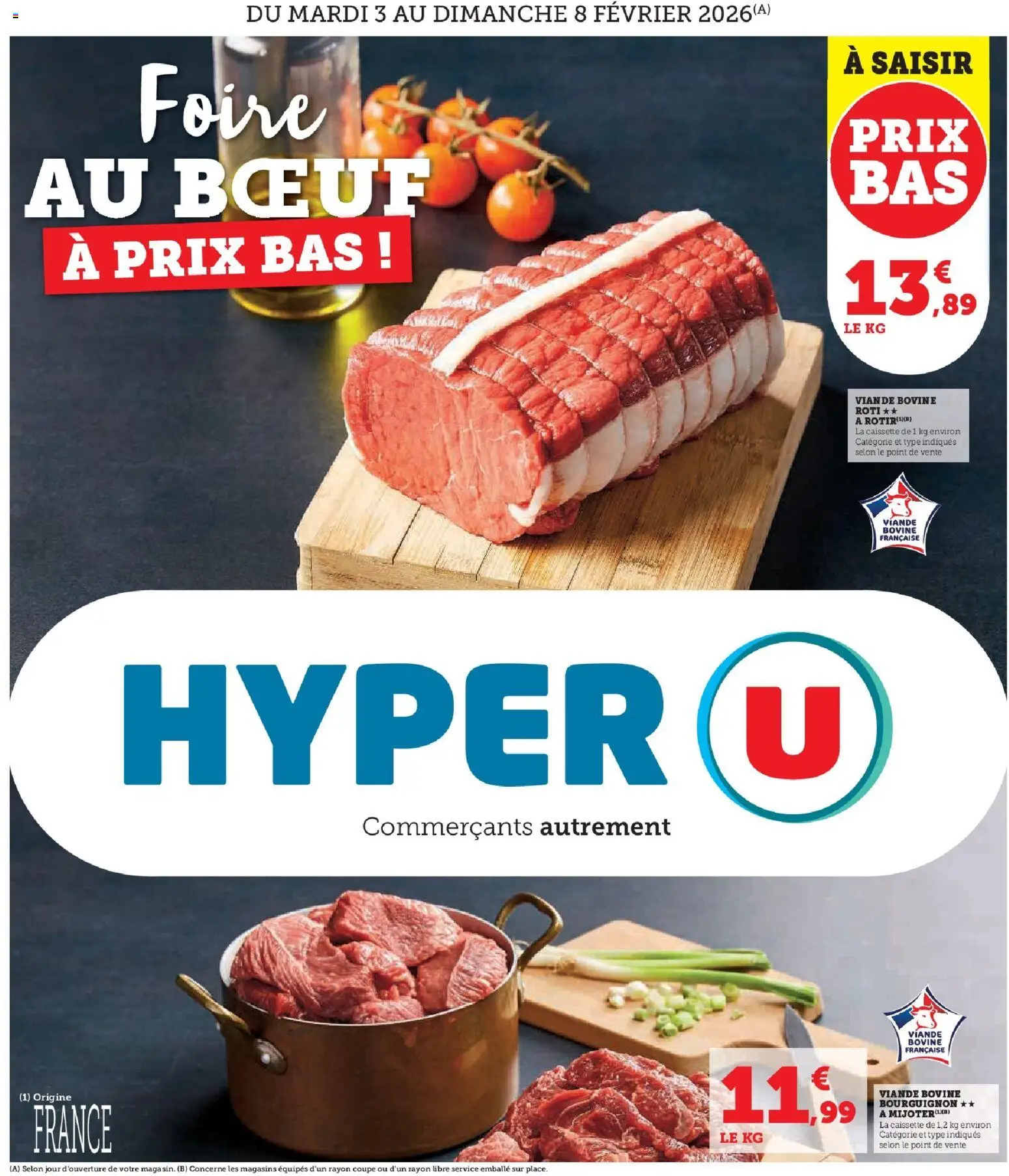 Prévisualisation de Foire au boeuf du magasin Hyper U formulaire valide 03/02/2026