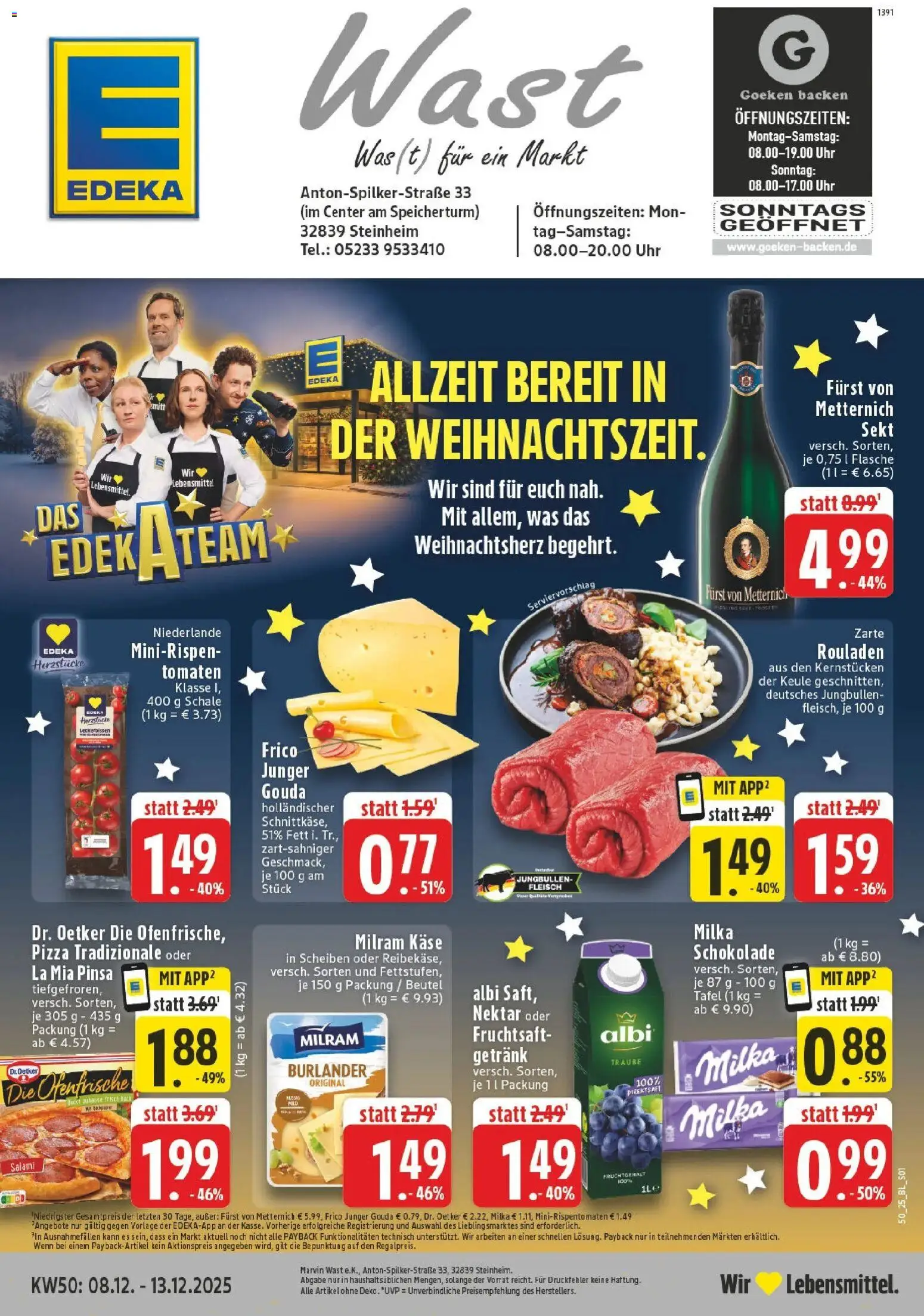 Vorschau von dem Prospekt des Geschäftes Edeka, gültig ab dem 07.12.2025