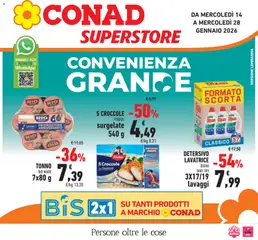 Anteprima dell'opuscolo Volantino Superstore Lombardia dal negozio Conad valido da 14/01/2026