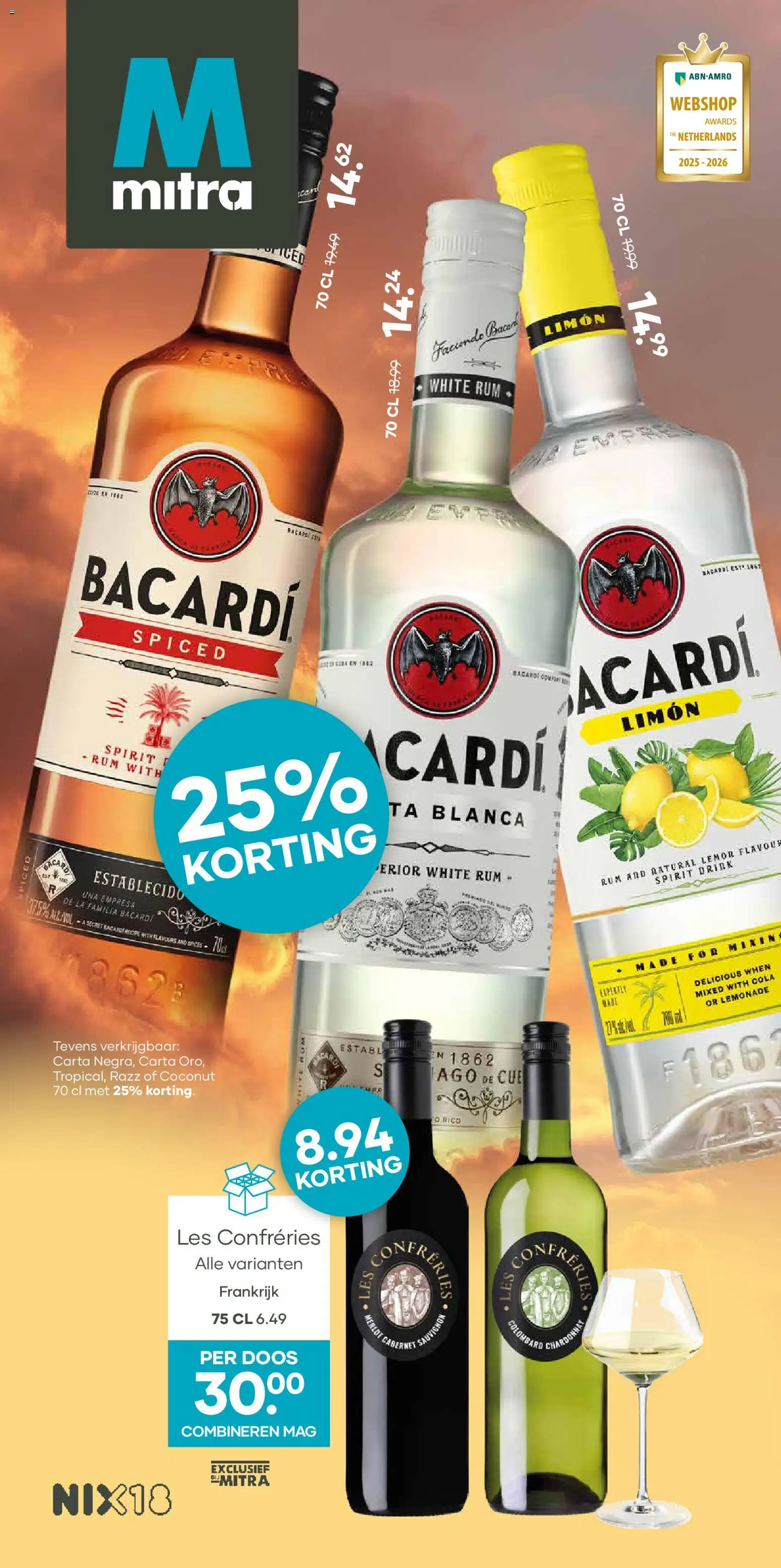 Voorbeeld van Folder van winkel Mitra geldig vanaf 16-02-2026 - La, Bacardi, Rum
