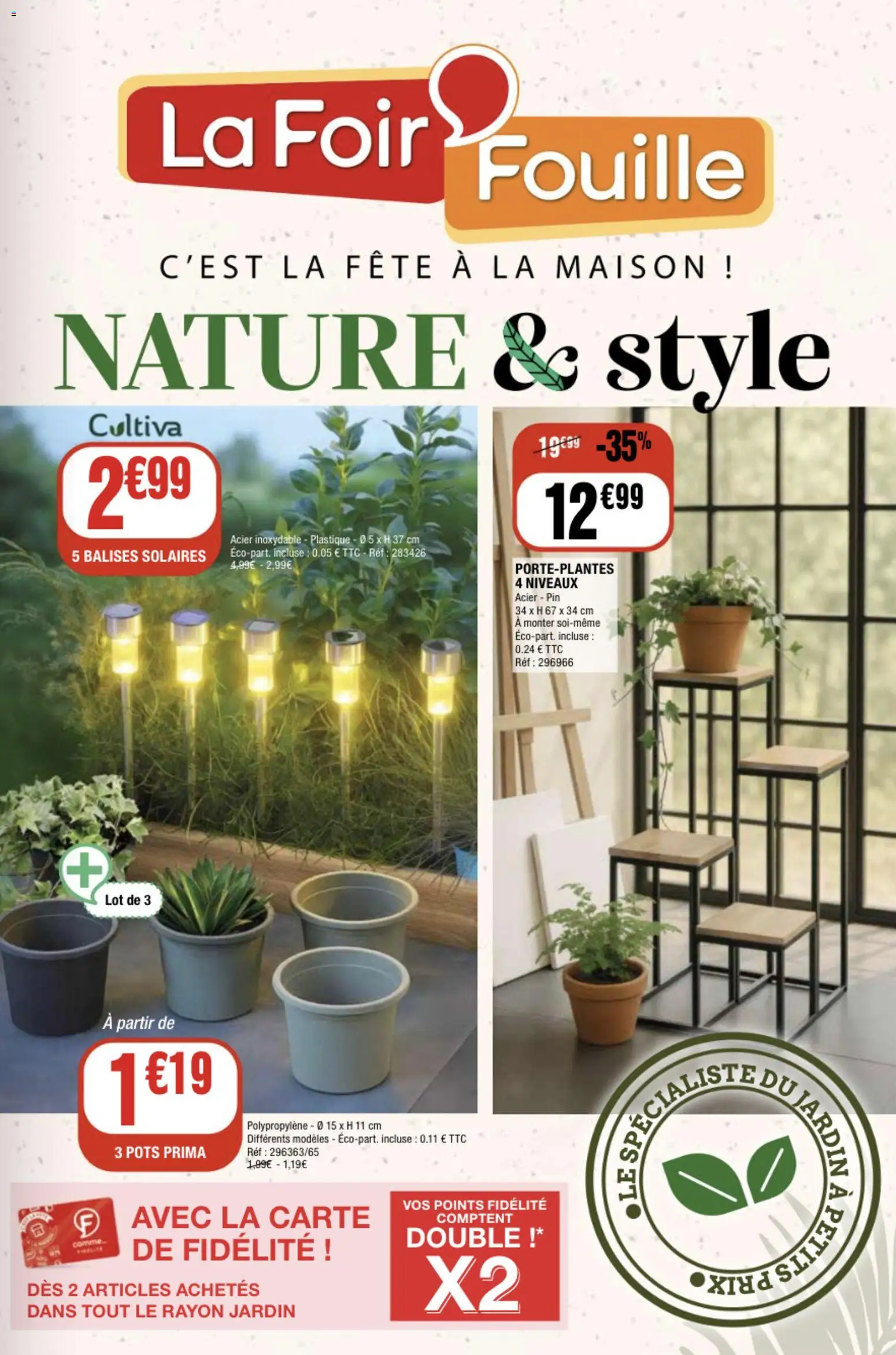 Prévisualisation de Catalogue jardin du magasin La Foir'Fouille formulaire valide 16/02/2026