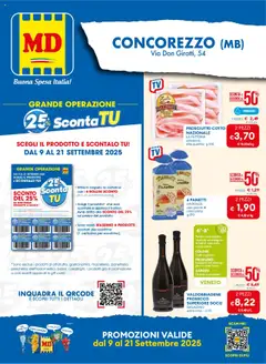 Anteprima dell'opuscolo Volantino Concorezzo dal negozio MD Discount valido da 09/09/2025