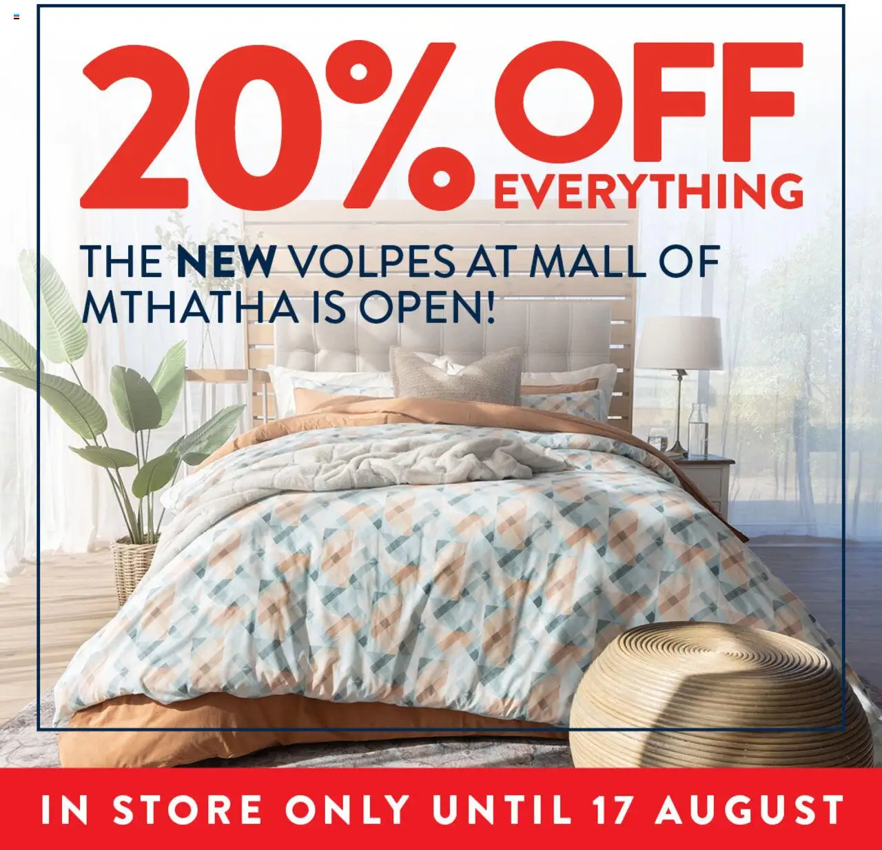 Volpes Store Opening Sale from 14/08 - 17/08/2025 > Promotions