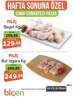 Biçen Market Biçen Market - Hafta Sonuna Özel - Piliç 24.04.2026 - Broşürünün önizlemesi