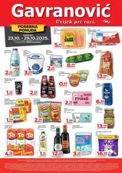 Pregled letka Katalog trgovine Gavranović vrijedi od 23.10.2025