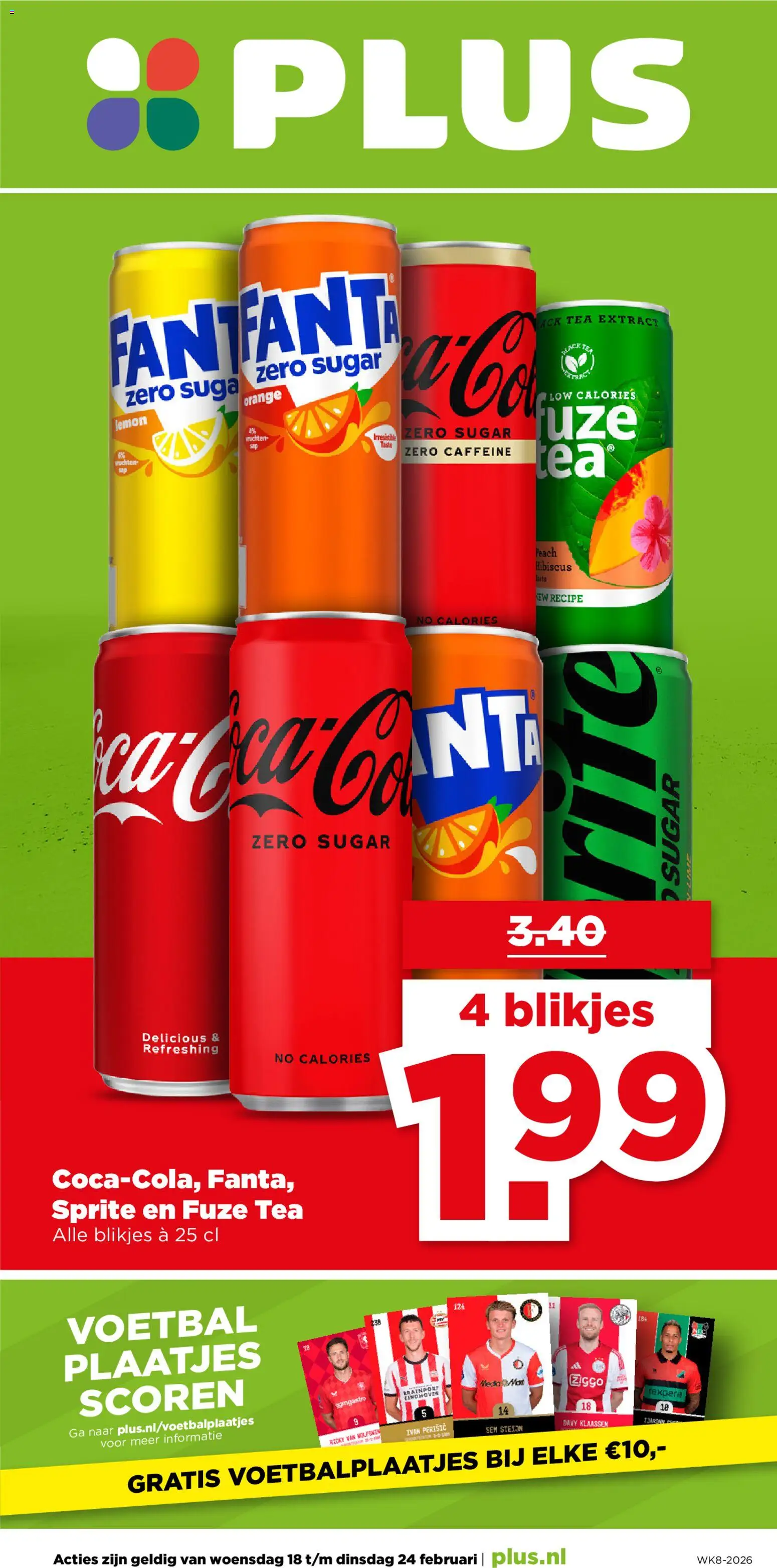 Voorbeeld van Folder week 8 van winkel Plus geldig vanaf 18-02-2026