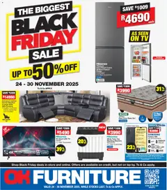Preview of OK Furniture flyer valid from 24/11/2025