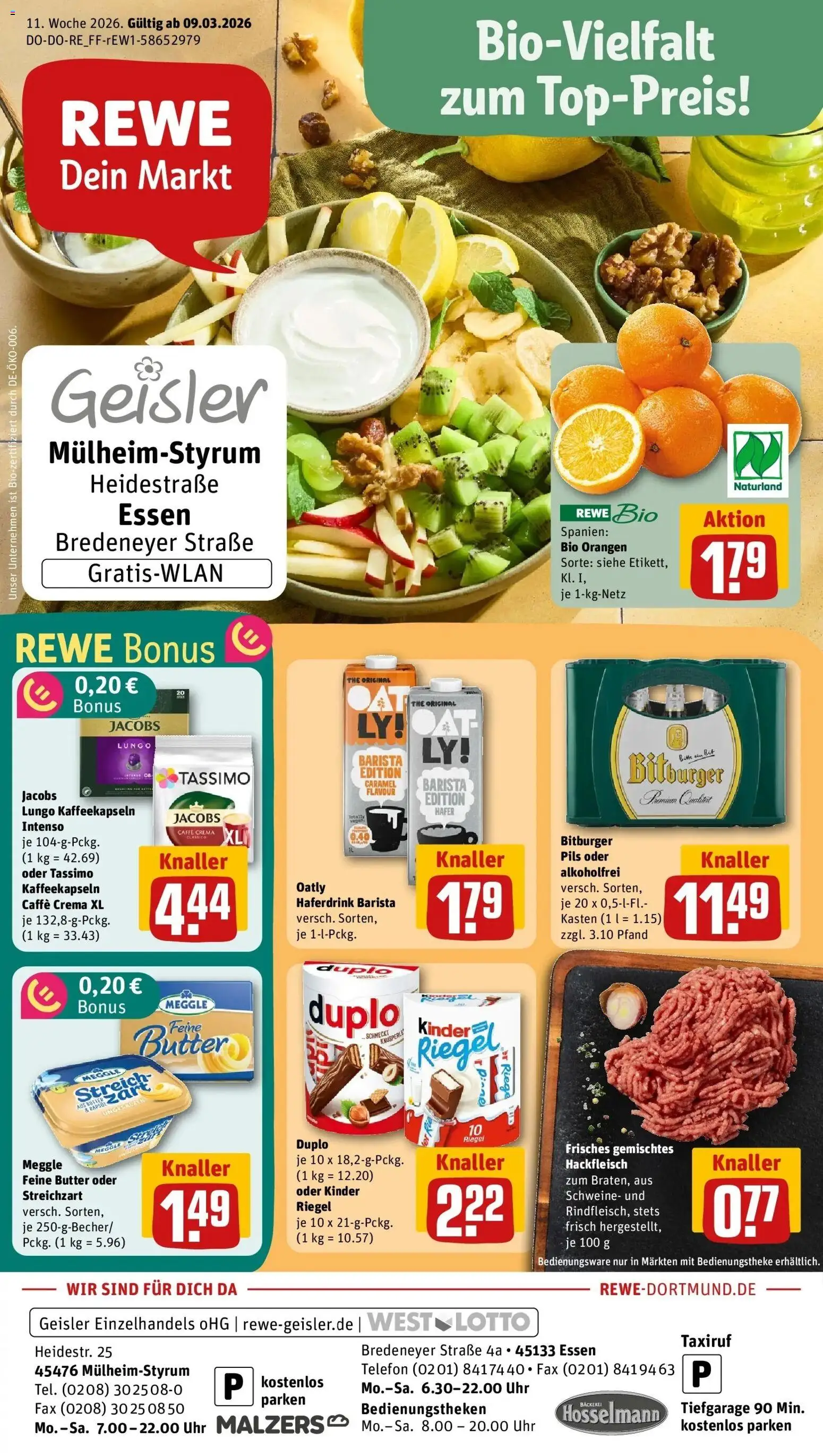 Vorschau von dem Prospekt des Geschäftes Rewe, gültig ab dem 09.03.2026