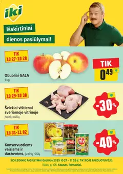 IKI parduotuvės leidinio Leidinys -Specialūs pasiūlymai IKI Vijūkai parduotuvės klientams galiojančio nuo 2025.10.27 peržiūra