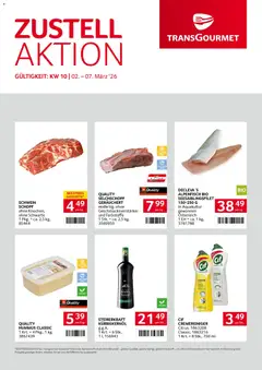 Vorschau der Angebote: Transgourmet Zustellaktion gültig ab 02.03.2026