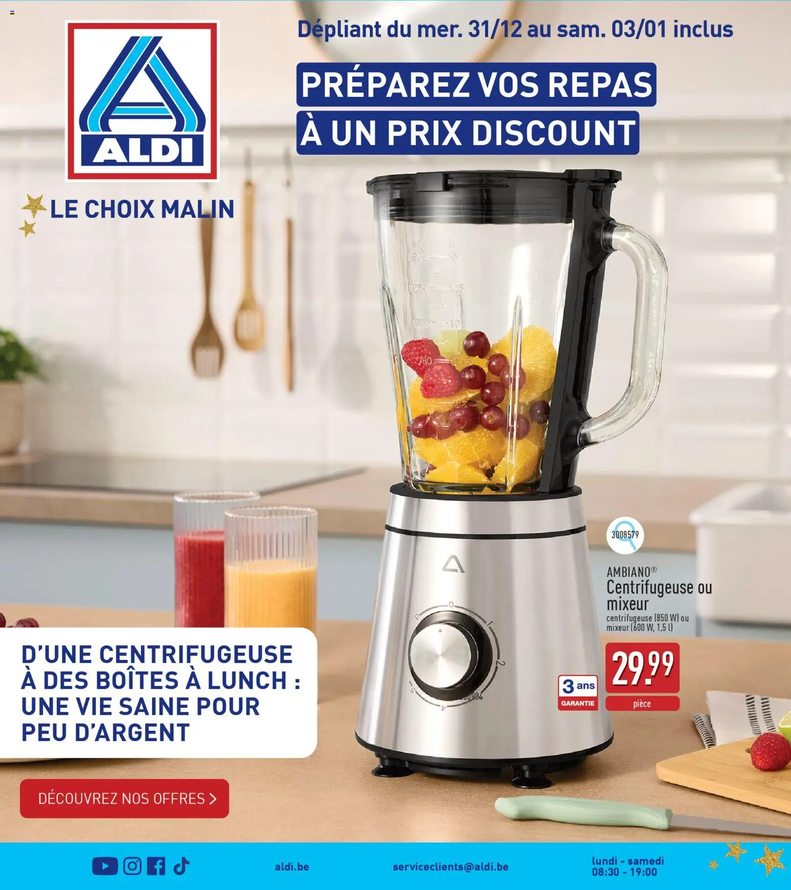 Voorbeeld van Publicité van winkel Aldi geldig vanaf 31/12/2025