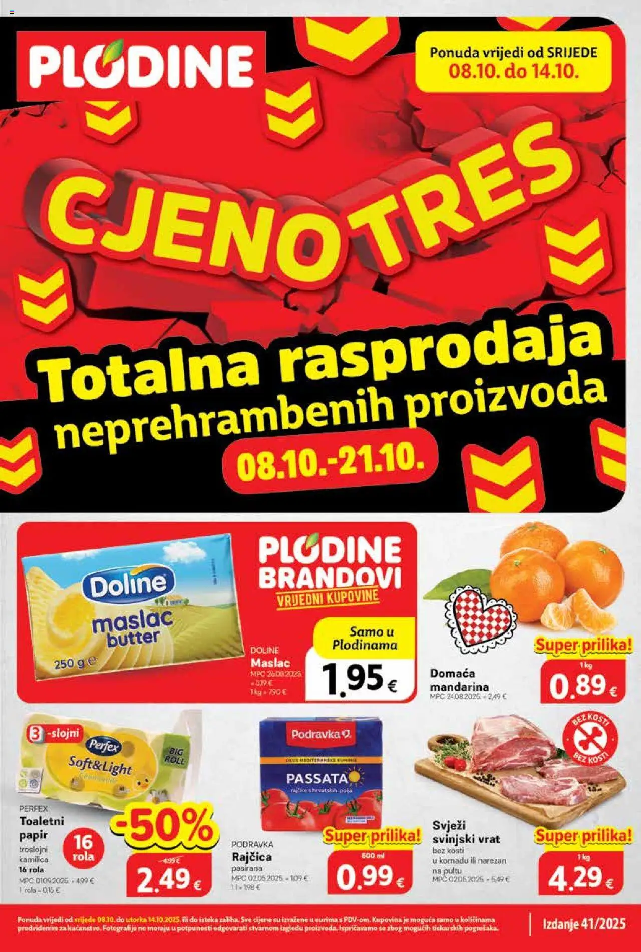Plodine aktualni Katalog vrijedi od 08.10.2025 - tjedna akcija broj stranice 1