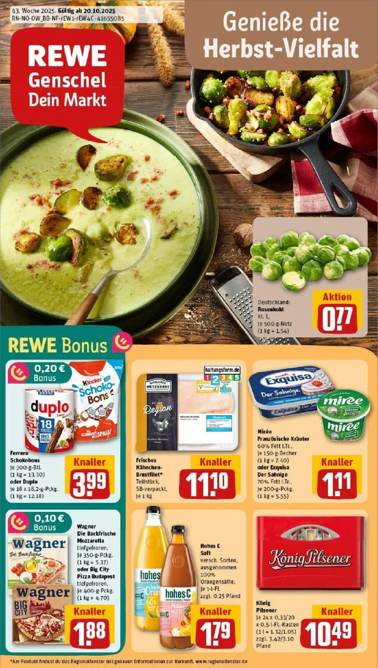REWE Prospekt ab 19.10.2025 nächste Woche - Prospekt Lengerich	