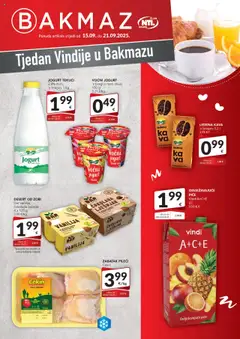 Pregled letka Tjedan Vindije trgovine Bakmaz vrijedi od 15.09.2025