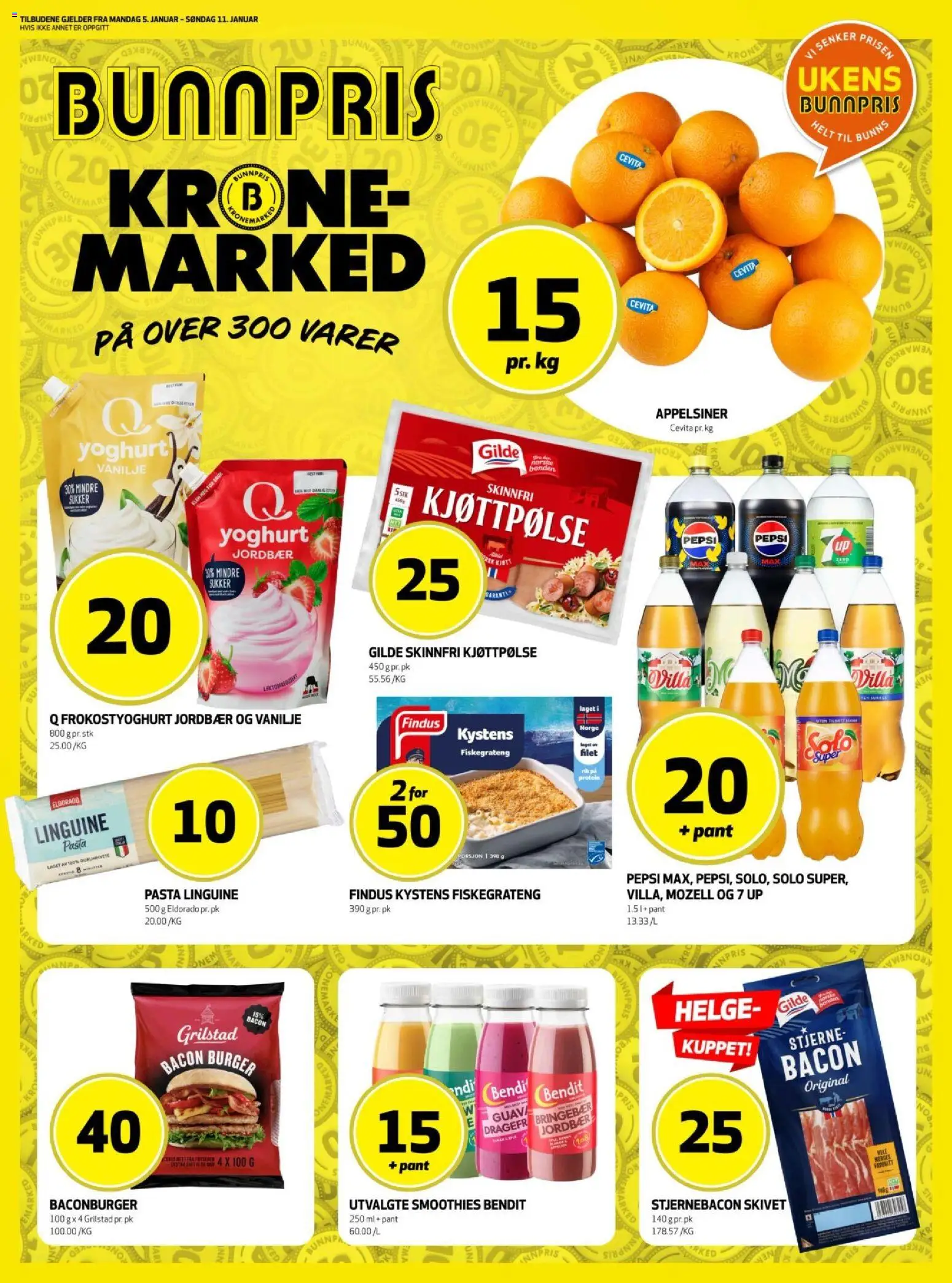 Forhåndsvis Kundeavis Trondheim fra butikk Bunnpris gyldig fra 05/01/2026