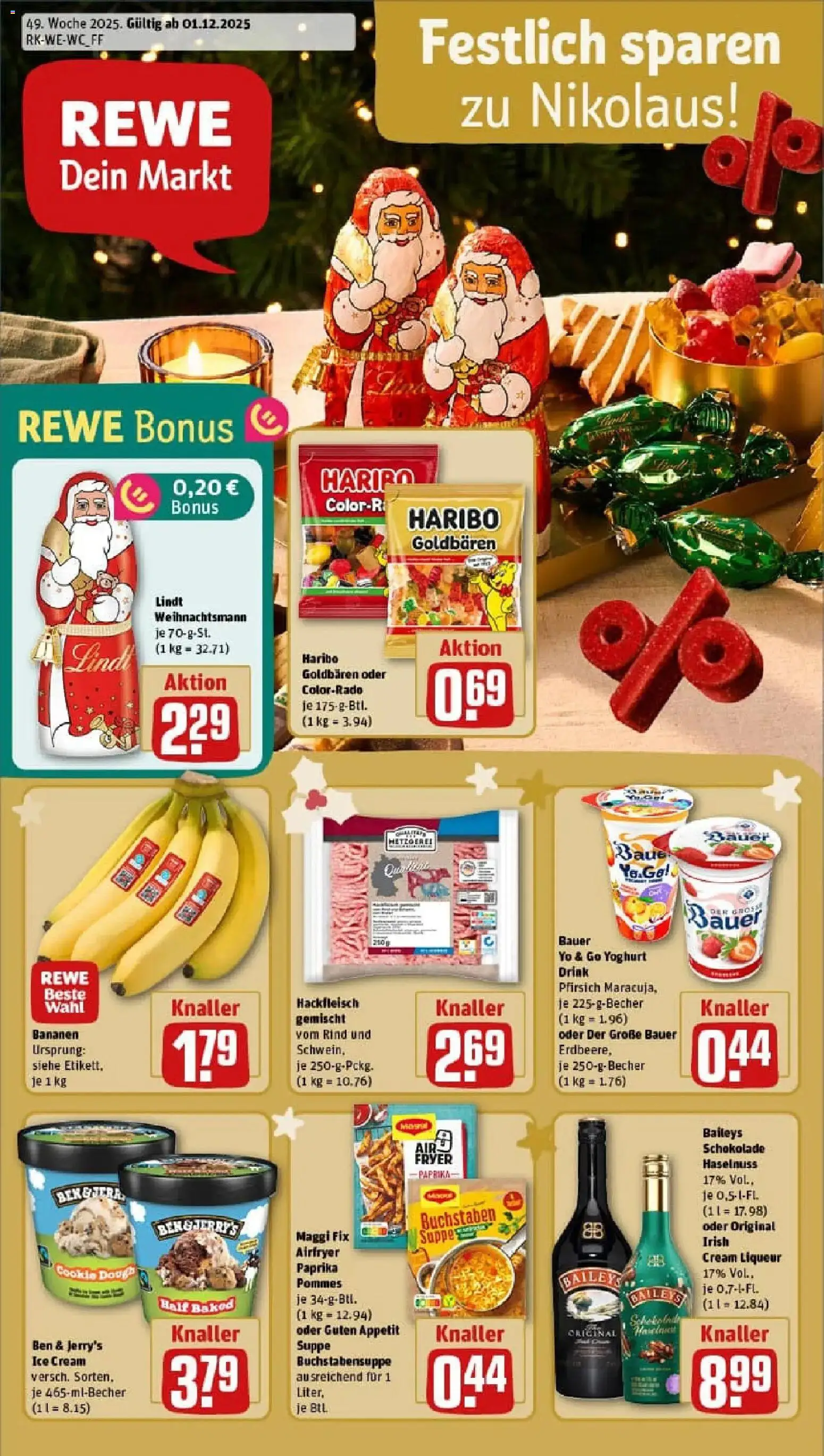 Vorschau von dem Prospekt des Geschäftes Rewe, gültig ab dem 01.12.2025