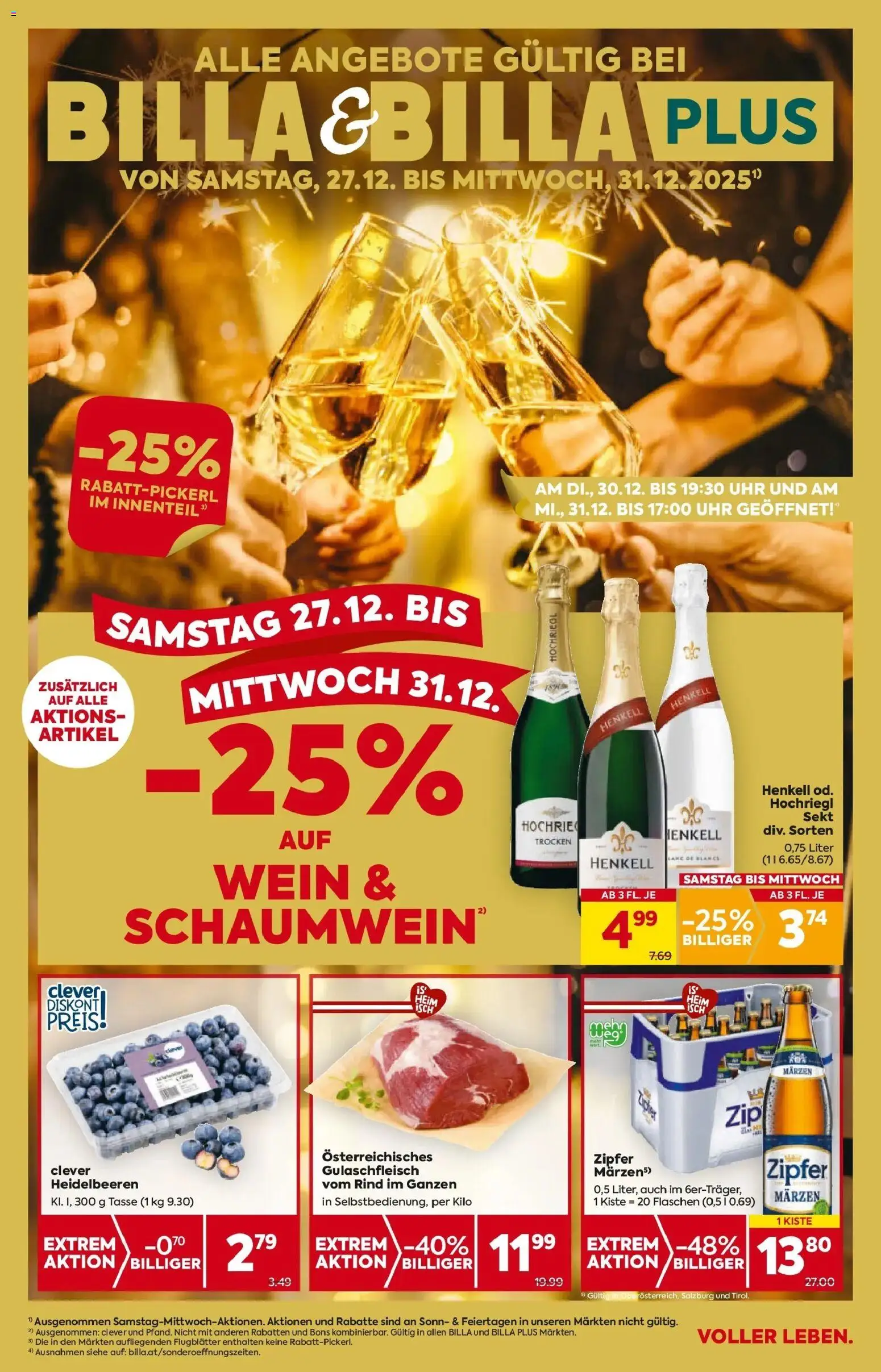 Vorschau der Angebote: Billa BILLA: Flugblatt gültig bei BILLA & BILLA PLUS gültig ab 26.12.2025