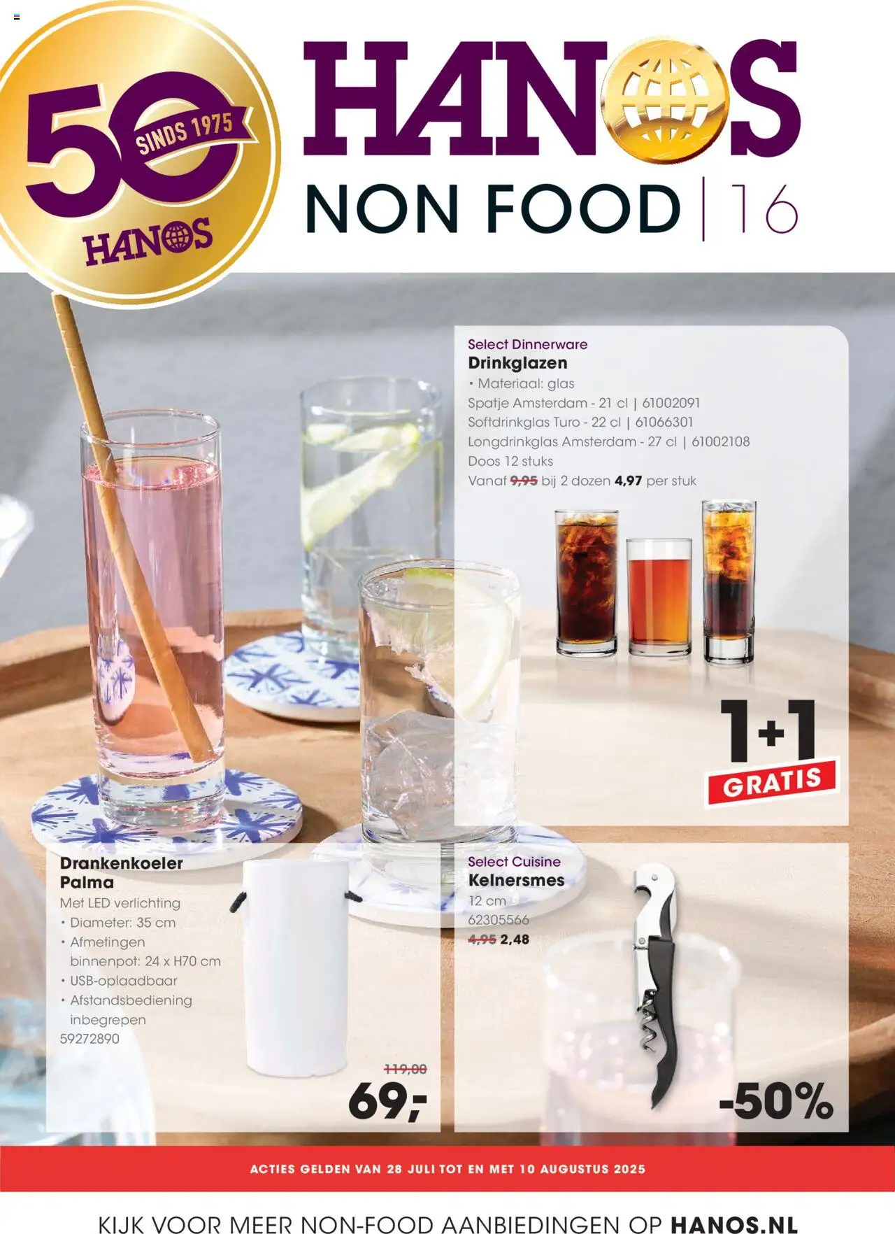 Hanos shop Folder Non Food geldig vanaf 28-07-2025 - Paginanummer 1
