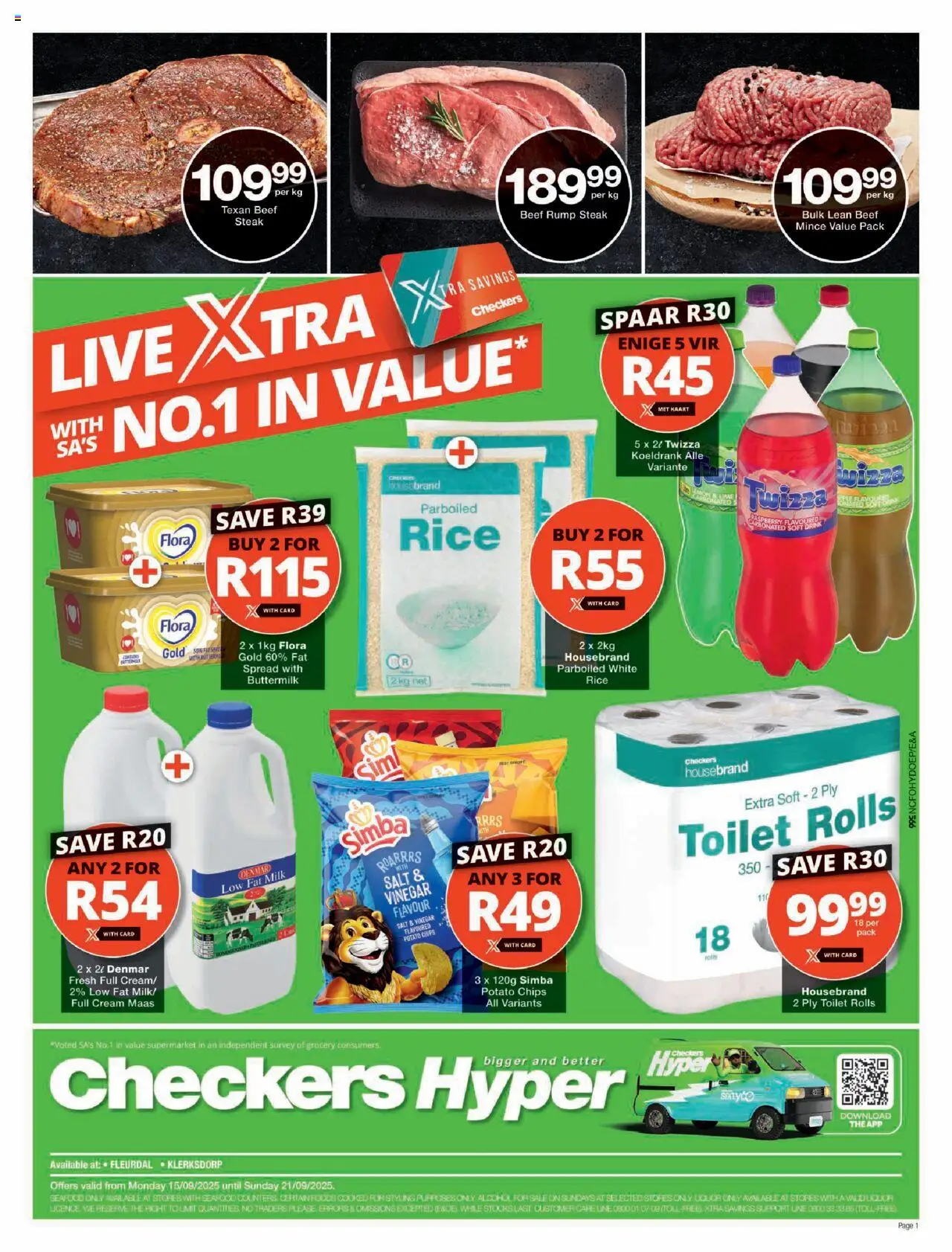 Checkers Northern Cape - September Mid-Month Promotion 15/09 - 21/09/2025 >> Catalogue