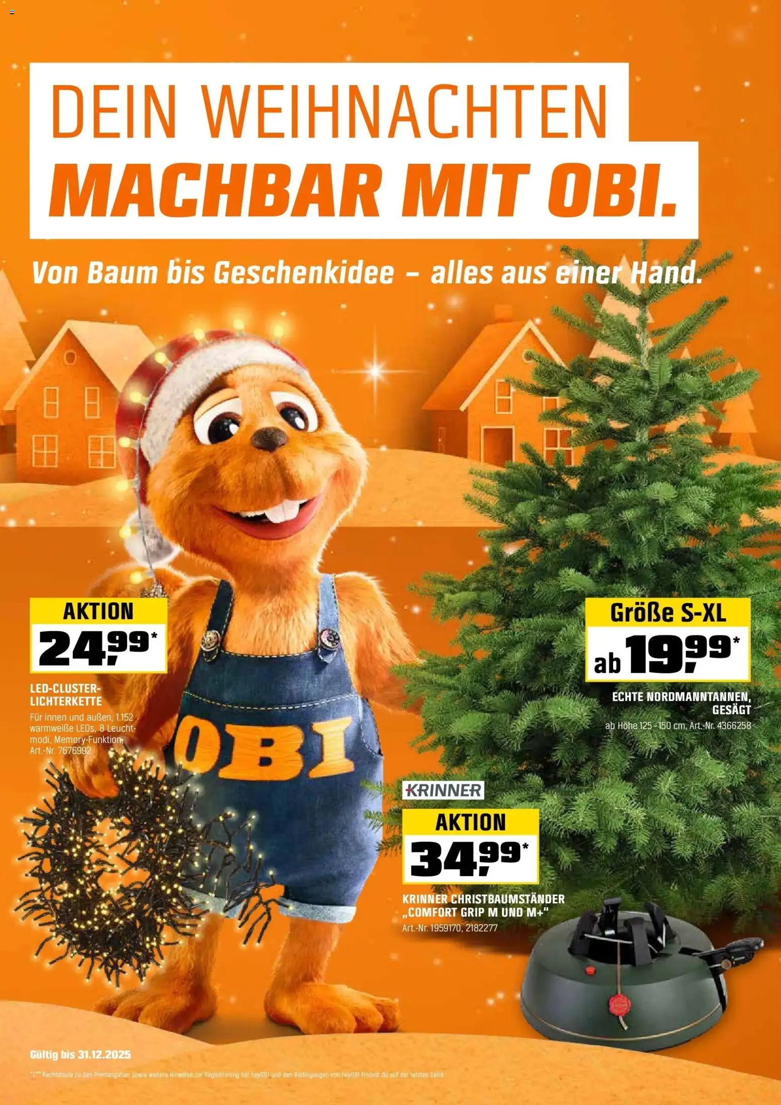 Vorschau von dem Prospekt des Geschäftes Obi, gültig ab dem 15.12.2025