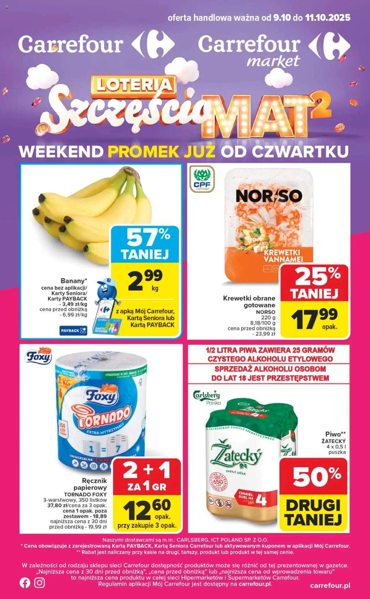 Carrefour Weekend promek już od czwartku od 09.10.2025 - Nowa Gazetka - Numer strony 1